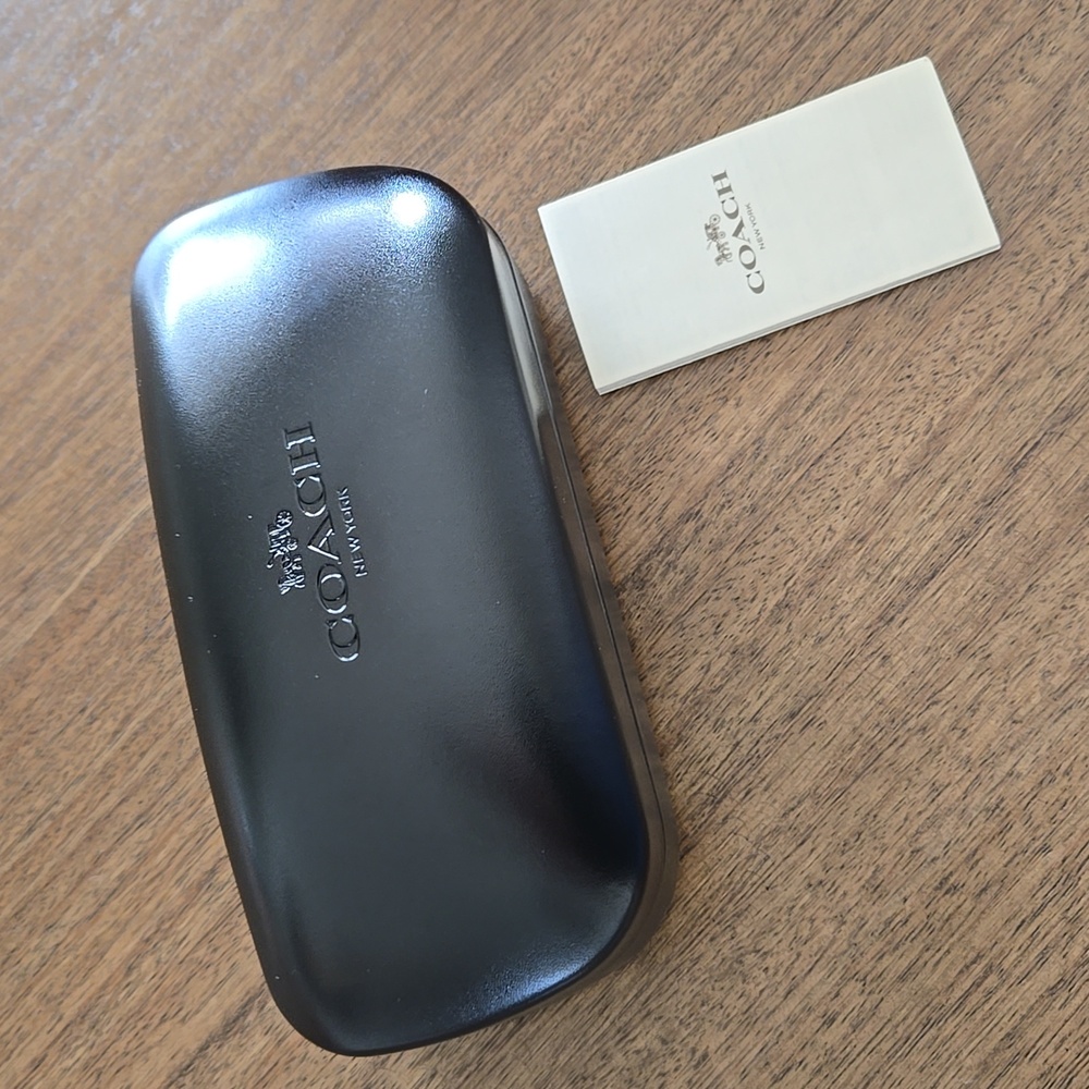 Coach Black Glossy Sunglasses Case